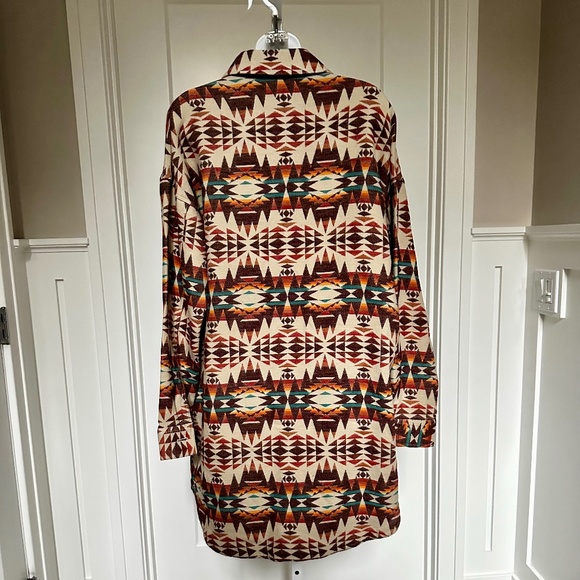 PENDLETON Gorgeous Aztec Long Shirt Jacket Sz M S/M NWT $228!! - Picture 5 of 6